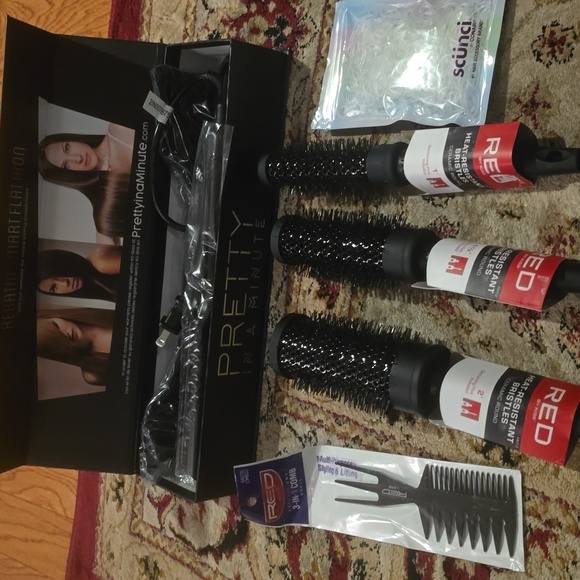 ✨ Pretty In A Minute 2” Keratin Smart Flat Iron Titanium & Ceramic Blend + GIFTS - Picture 13 of 13